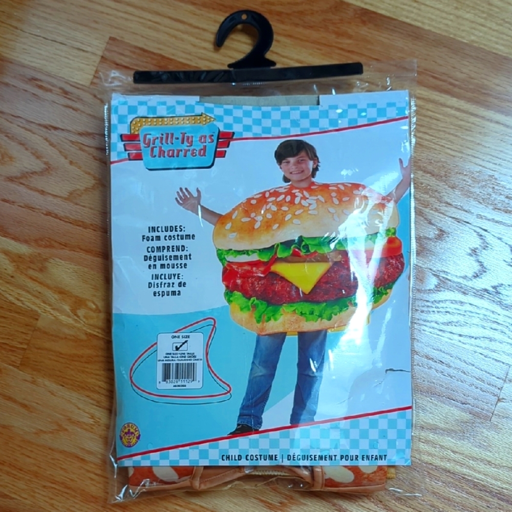 Grill-y as Charged Burger Costume for Kids